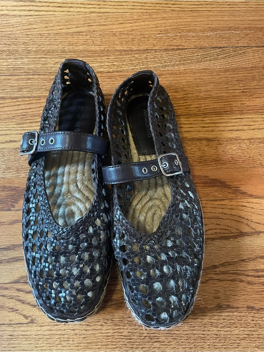 Madewell Remy Mary Jane Espadrille - Black Woven Leather